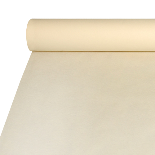 Tischdecke, stoffähnlich, Airlaid 20 m x 1,2 m creme