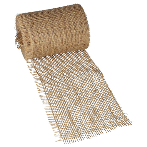 Dekoband Jute 10 m x 15 cm natur auf Rolle