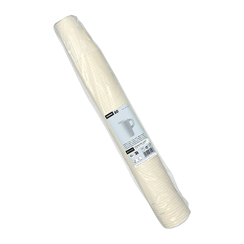 Trinkbecher mit Henkel, Pappe "To Go" 0,2 l Ø 7 cm · 9,7 cm weiss