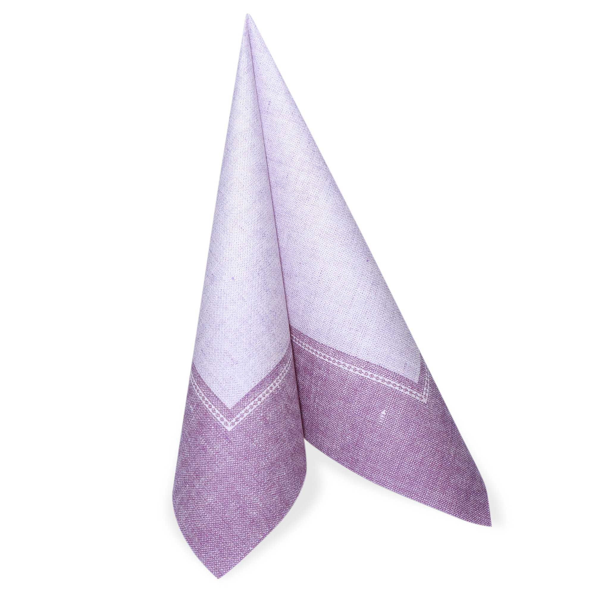 Servietten "ROYAL Collection" 1/4-Falz 40 cm x 40 cm flieder "Linum"