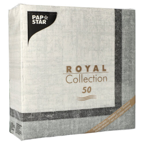 Servietten "ROYAL Collection" 1/4-Falz 40 cm x 40 cm "Chalk"