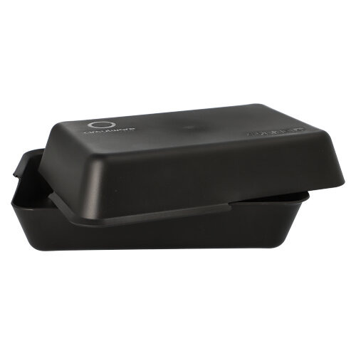 "Circulware" Mehrweg-Foodboxen 7,8 cm x 23,4 cm x 15,6 cm schwarz , 2-teilig