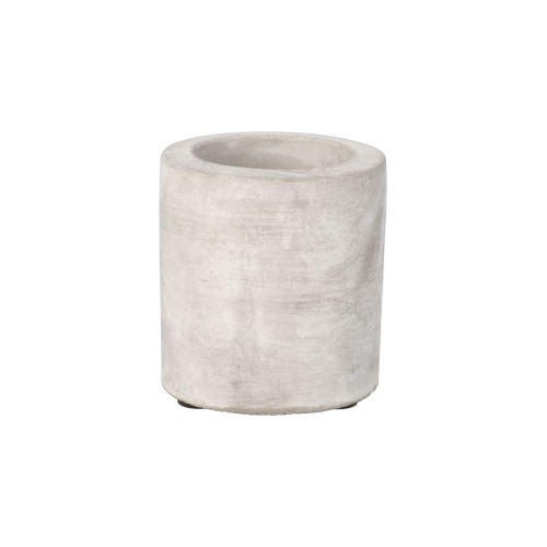 Kerzenhalter Beton Ø 6 cm · 6,5 cm grau für Teelichte und Stabkerzen