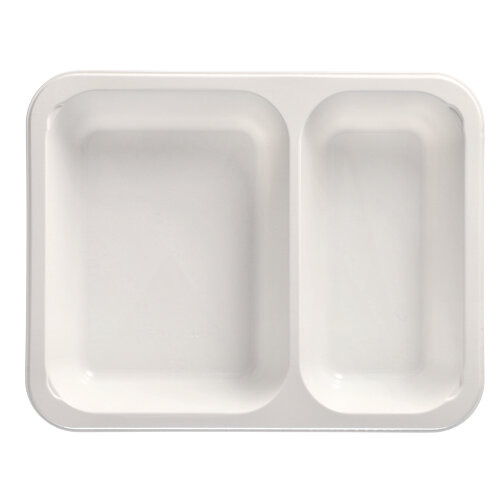 Mikrowellenschalen, PP 2-geteilt 1205 ml 4,9 cm x 22,7 cm x 17,8 cm weiss