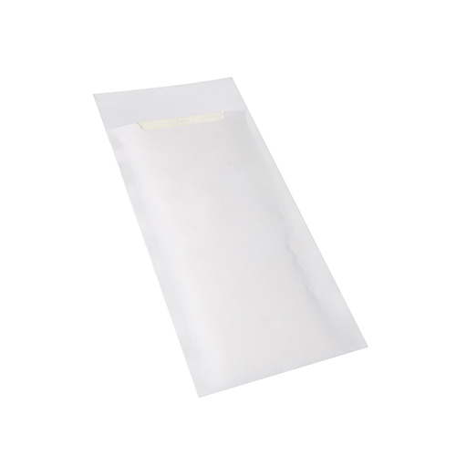 Bestecktaschen 20 cm x 8,5 cm weiss "Logodruck" inkl. Serviette