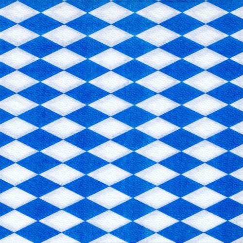 Servietten, 1-lagig 1/4-Falz 33 cm x 33 cm "Bayrisch Blau"