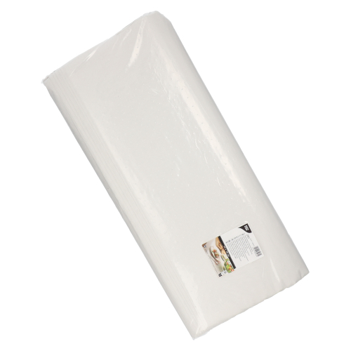 Blatt Papiertischtuch mit Damastprägung eckig 70 cm x 60 cm weiss