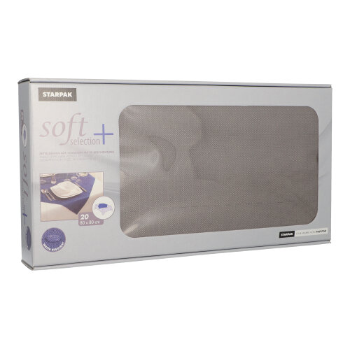 Mitteldecken, stoffähnlich, Vlies "soft selection plus" 80 cm x 80 cm grau Mitteldecken, stoffähnlich, Vlies "soft selection plus" 80 cm x 80 cm grau