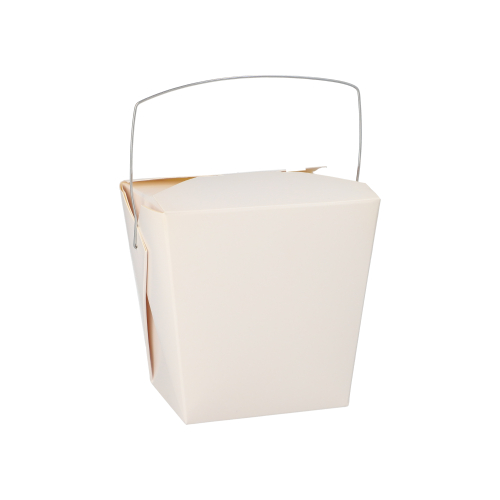 Snackboxen mit Henkel "ASIA" eckig 770 ml 10,3 cm x 8 cm x 6,6 cm weiss