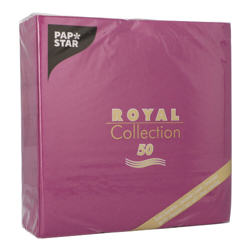 Servietten "ROYAL Collection" 1/4-Falz 40 cm x 40 cm lila