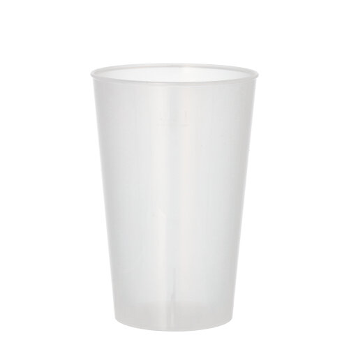 Mehrweg-Trinkbecher PP 0,3 l Ø 8 cm · 11,7 cm transluzent extra stabil