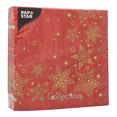 Servietten, 3-lagig 1/4-Falz 40 cm x 40 cm "Christmas Shine"