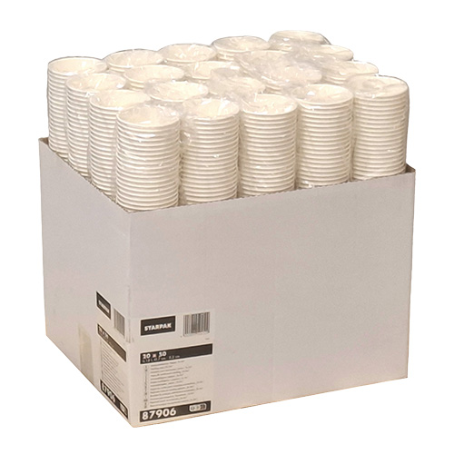 Automatenbecher, Pappe "To Go" 0,18 l Ø 7 cm · 9,2 cm weiss