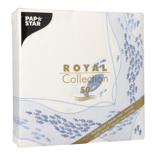 Servietten "ROYAL Collection" 1/4-Falz 40 cm x 40 cm "Fish"