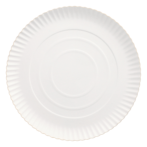 Teller, Pappe "pure" rund Ø 26 cm · 2 cm weiss