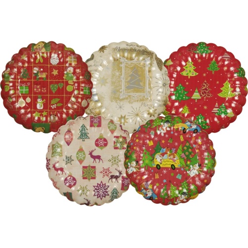Präsentierschalen-Weihnachten Ø 23 cm "verschiedene Weihnachtsdekore"
