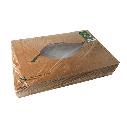 Transport- und Catering-Kartons, Pappe "pure" 8 cm x 55,7 cm x 37,6 cm braun "100% Fair"