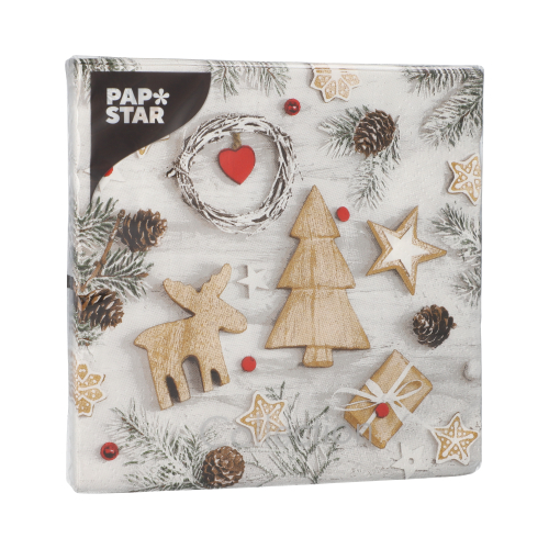 Servietten, 3-lagig 1/4-Falz 33 cm x 33 cm "Winter Potpourri"