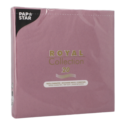 Servietten "ROYAL Collection" 1/4-Falz 40 cm x 40 cm plum