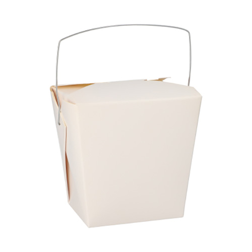 Snackboxen mit Henkel "ASIA" eckig 950 ml 10,9 cm x 8,9 cm x 6,8 cm weiss