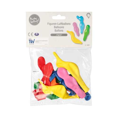 Luftballons farbig sortiert "Figures"