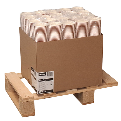Trinkbecher, Pappe "To Go" 0,2 l Ø 8 cm · 9,2 cm "Coffee Rings"