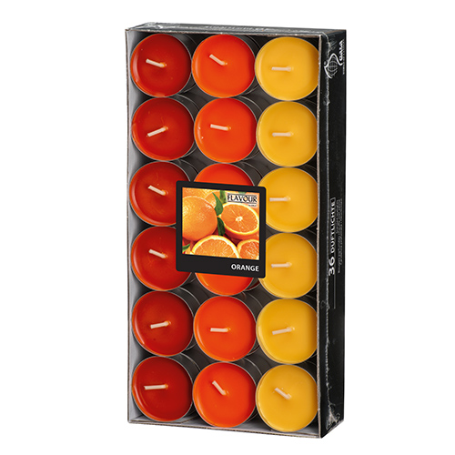 "GALA" Duftlichte Ø 38 mm · 17 mm orange - Orange "Ton in Ton"