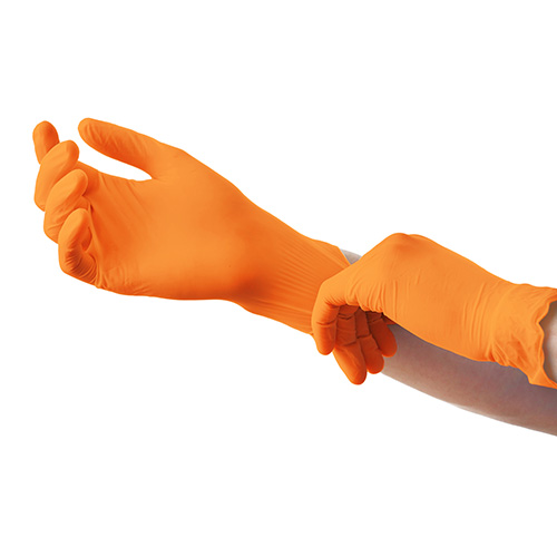 "Medi-Inn® Classic" Handschuhe, Nitril puderfrei orange "Nitril Orange" Größe S