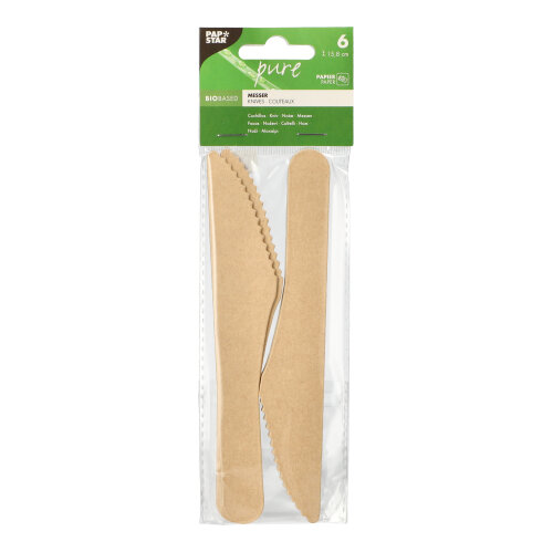 Messer, Papier "pure" 15,8 cm natur