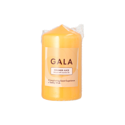 "GALA" Duft-Stumpenkerze Ø 58 mm · 110 mm orange - Orange Juice