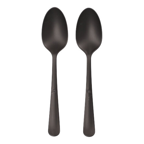 "Circulware" Mehrweg-Löffel PP-MF 19 cm schwarz "Gaia" extra stabil, in Spenderbox