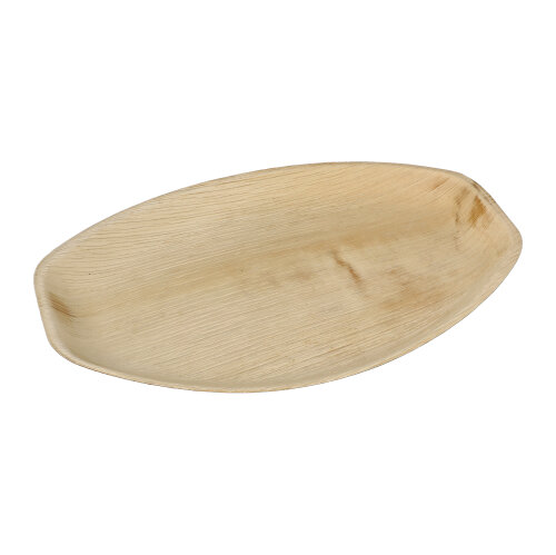 Tabletts, Palmblatt "pure" oval 3 cm x 37 cm x 25 cm natur