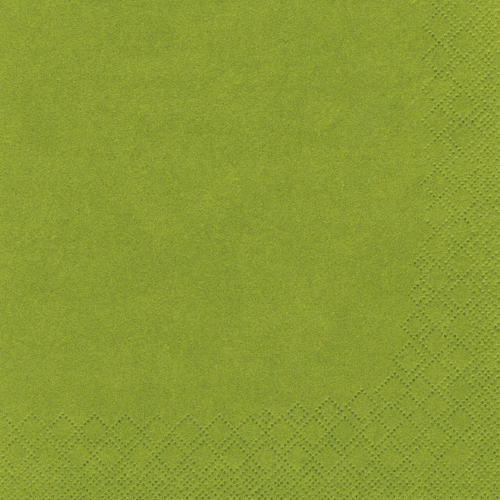 Servietten, 3-lagig 1/4-Falz 33 cm x 33 cm olivgrün