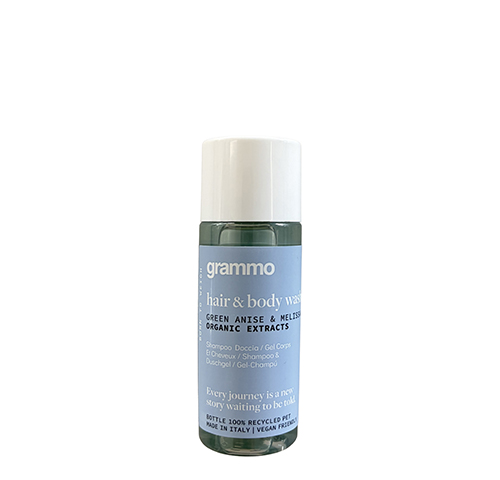 Haut- & Haarshampoo 30 ml Ø 2,5 cm · 8 cm "grammo"