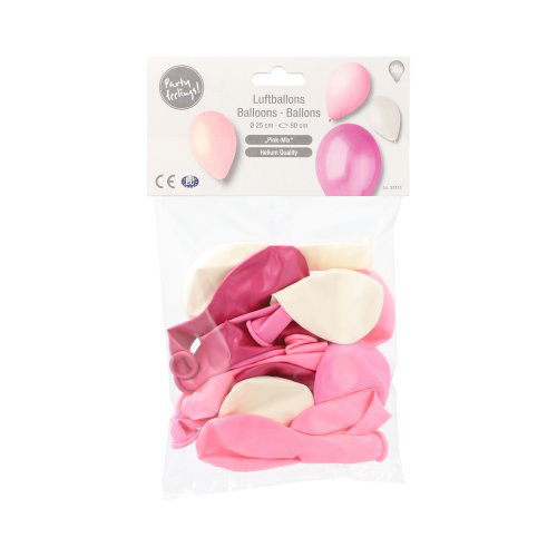 Luftballons Ø 25 cm farbig sortiert "Pink-Mix"