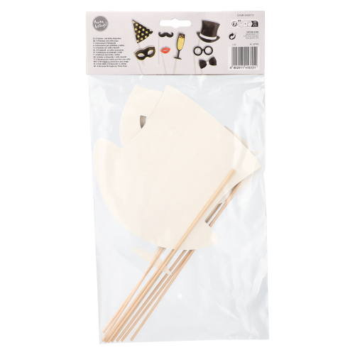 Fotobox- und Selfie-Requisiten 25 cm farbig