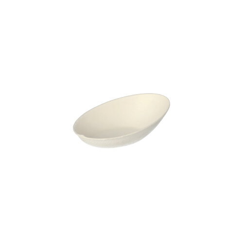 Fingerfood - Schalen, Zuckerrohr "pure" 20 ml 8 cm x 5 cm weiss "Egg"