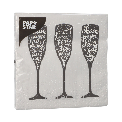Servietten, 3-lagig 1/4-Falz 33 cm x 33 cm "Champagne"