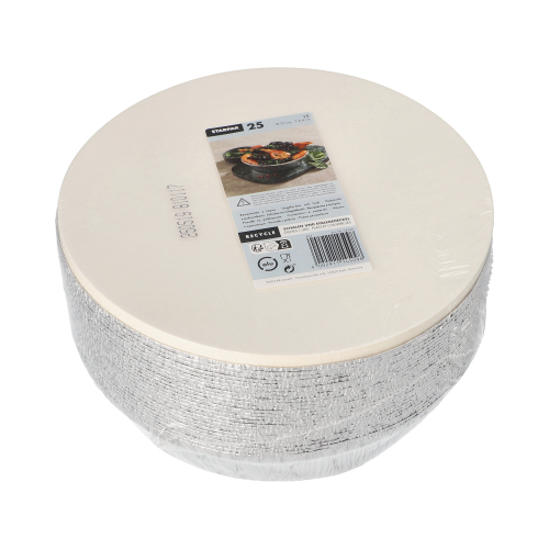 Schalen, Alu + Einlegedeckel, PE-beschichtet rund 1 l Ø 23 cm · 4,4 cm