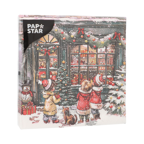 Servietten, 3-lagig 1/4-Falz 33 cm x 33 cm "It looks like Christmas"
