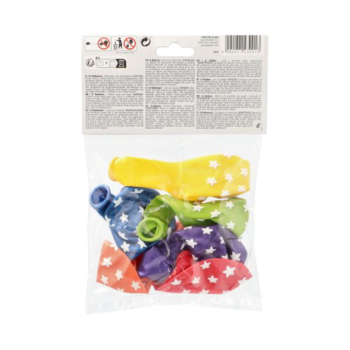 Luftballons Ø 29 cm farbig sortiert "Stars"