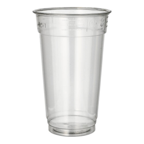 Trinkbecher "Hurricane", PET 0,5 l Ø 9,5 cm · 14,9 cm glasklar