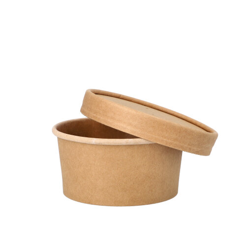 Suppenbecher, Pappe 180 ml Ø 9,8 cm · 4,9 cm braun