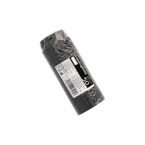 Dressingbecher, PP 50 ml Ø 7,1 cm · 2,4 cm schwarz
