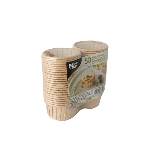 Backformen 105 ml Ø 7 cm · 4 cm braun