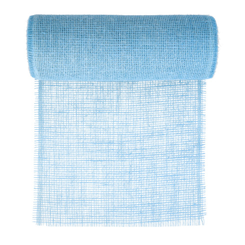 Dekoband Jute 10 m x 30 cm hellblau