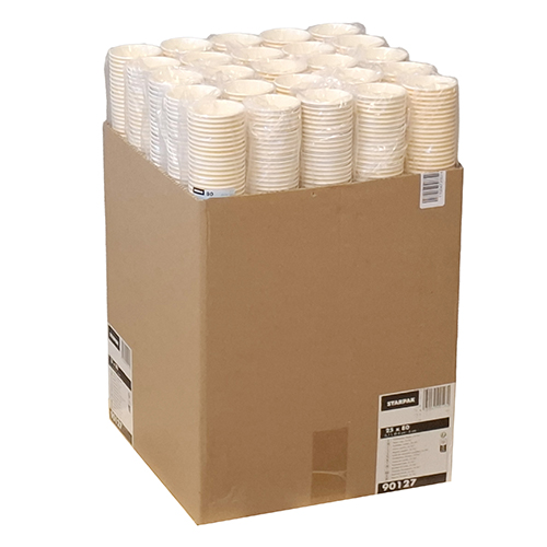Trinkbecher, Pappe "To Go" 0,1 l Ø 6 cm · 6 cm "Coffee Rings"