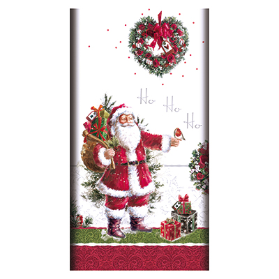 Tischdecke, stoffähnlich, Airlaid 120 cm x 180 cm "HoHoHo" Tischdecke, stoffähnlich, Airlaid 120 cm x 180 cm "HoHoHo"