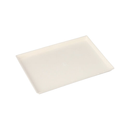Teller Zuckerrohr "pure" eckig 17,5 cm x 12,5 cm x 1 cm weiss "Cella"