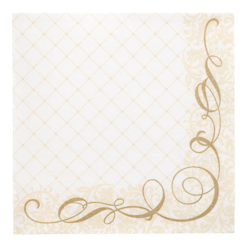 Servietten "ROYAL Collection" 1/4-Falz 40 cm x 40 cm gold "Megan"